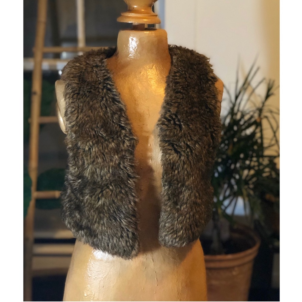 Faux fur vest